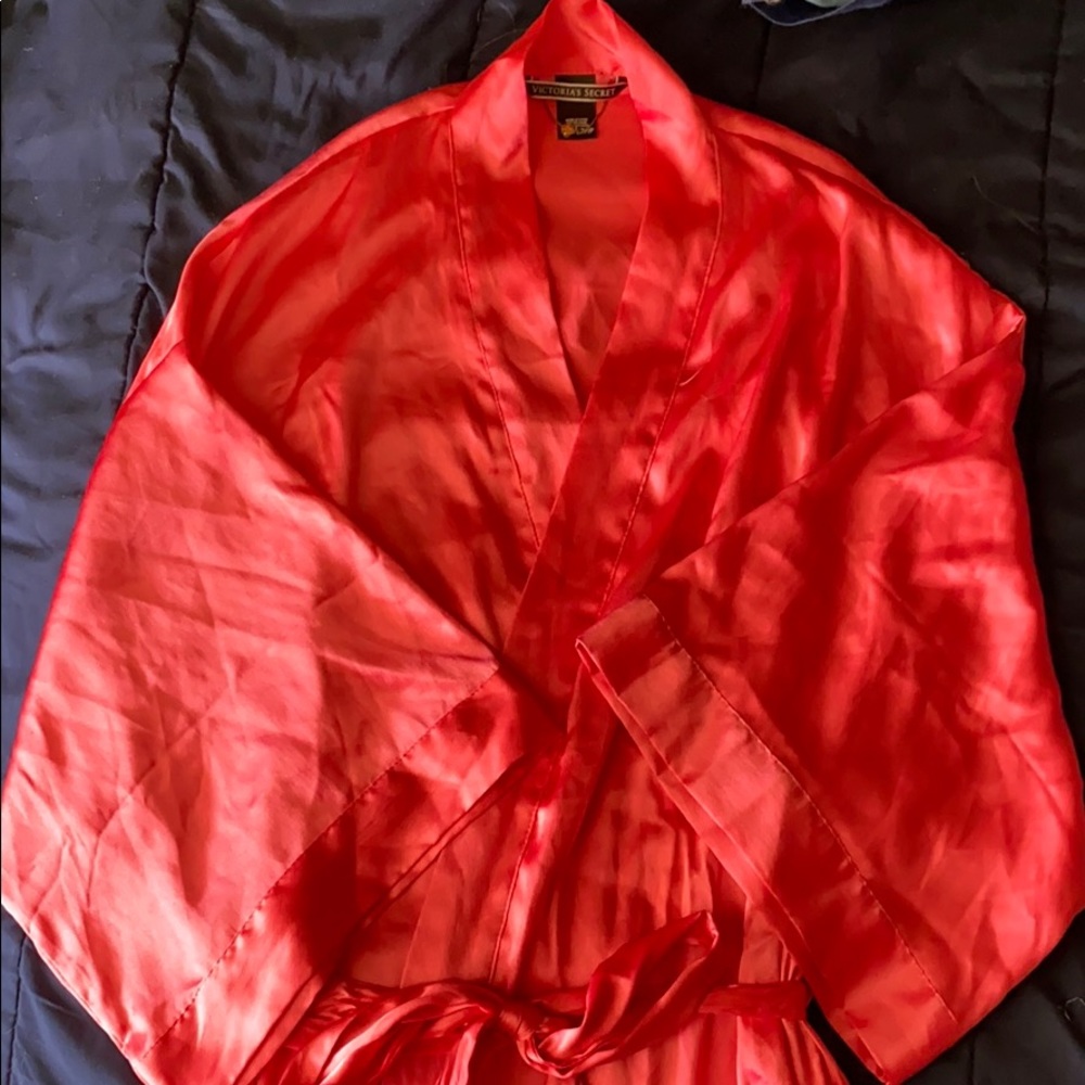 Victoria Secret Pink Silk Robe